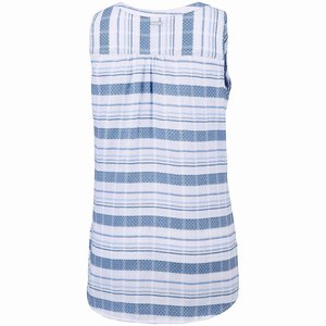 Columbia Summer Ease™ Sleeveless Skjorta Dam Blå/Vita (OHTMK2810)